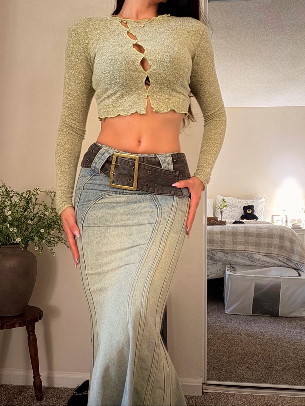 Y2K Vintage Denim Skirt